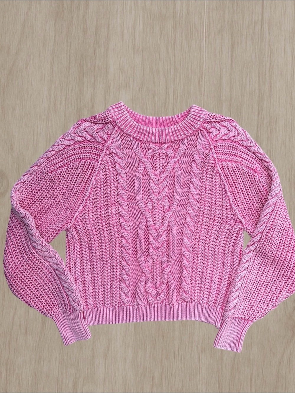 Free People Frankie Cable Sweater, Sz XS